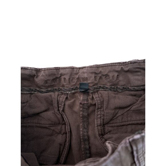 American Eagle Mens Brown Slim Fit Chino Pants 28x32 Recycled Cotton Blend - Picture 3 of 4